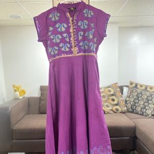 Beautiful Pakistan purple dress